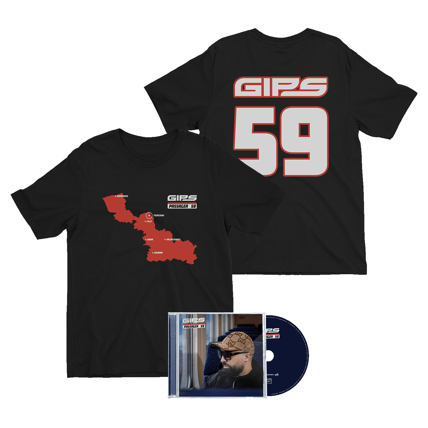 PASSAGER 59 - T-SHIRT + CD - 29,90 € Gips Shop